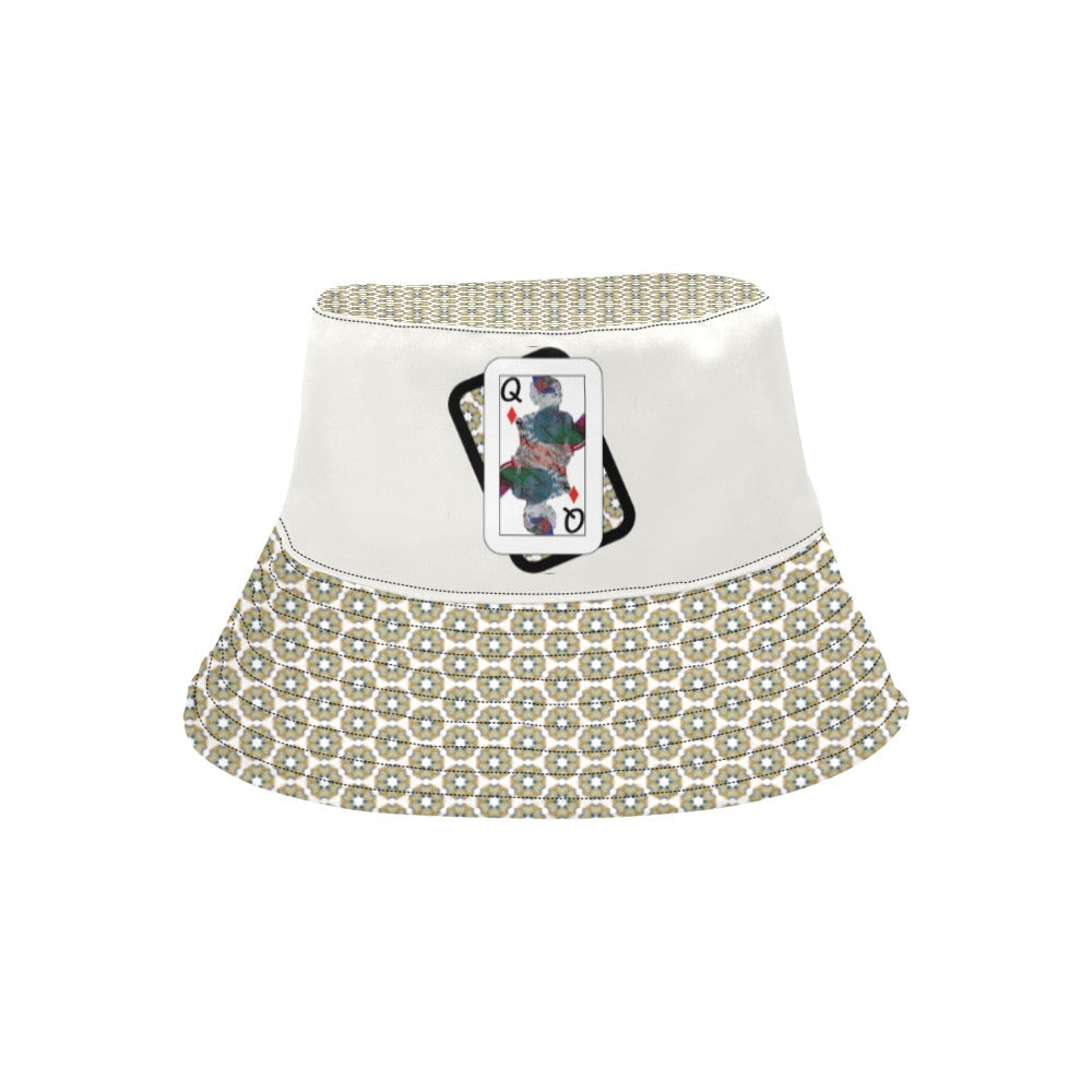 Play Your Hand...Queen Diamond #3 Bucket Hats